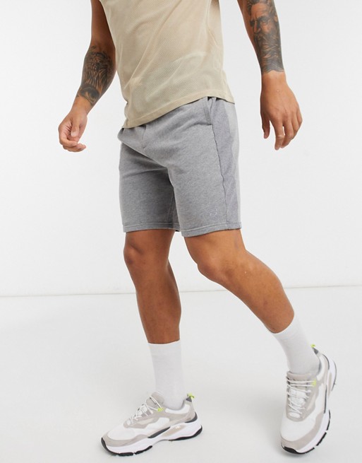 Pull&Bear jersey shorts in grey