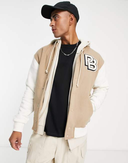 Cotton on Men's Varsity Bomber Jacket