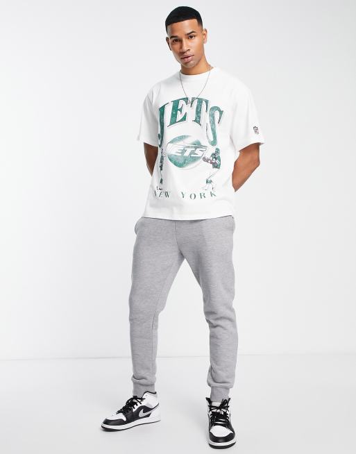 Pull Bear Jets NFL varsity printed t shirt in white ASOS