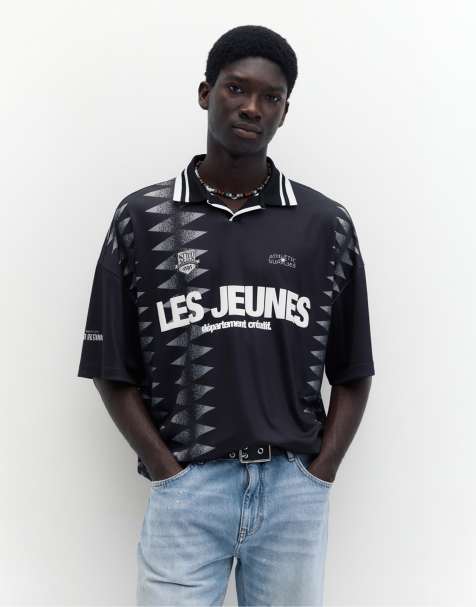 Pull&Bear - Jeunes - Sort fodbold-T-shirt - view 1