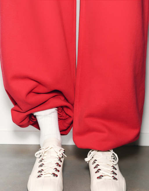 Pull&Bear Jogger mit elastischem Saum in Rot, 4 von 7