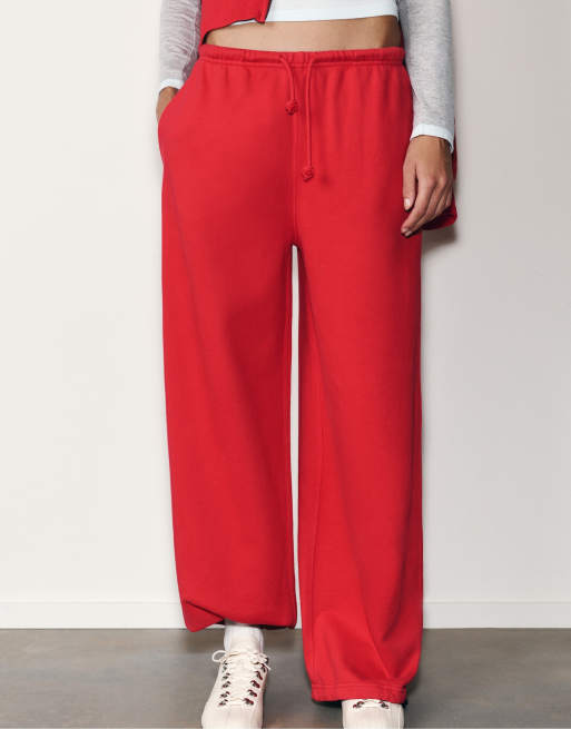 Pull&Bear Jogger mit elastischem Saum in Rot, 5 von 7