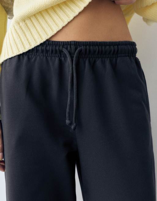 Pull&Bear Jogger mit weitem Bein in Marineblau, 3 von 7
