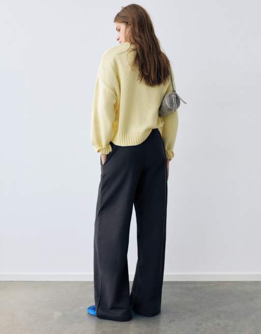 Pull&Bear Jogger mit weitem Bein in Marineblau, 4 von 7