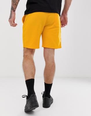 yellow jogger shorts