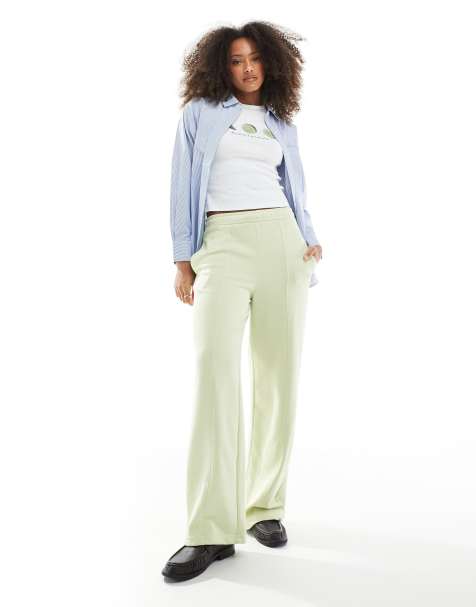 Pull&Bear - Joggers a fondo ampio verde menta - view 1