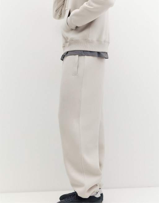 Pull&Bear - Joggers ampi color cenere, 5 di 7