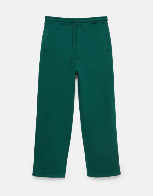 Pull&Bear joggers ampi verde bottiglia, 6 di 7