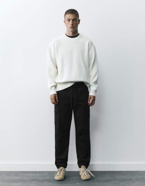 Pull&Bear - Joggers cargo neri - view 1