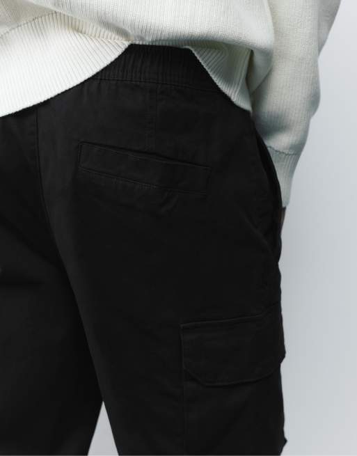 Pull&Bear - Joggers cargo - Noir, 4 de 7