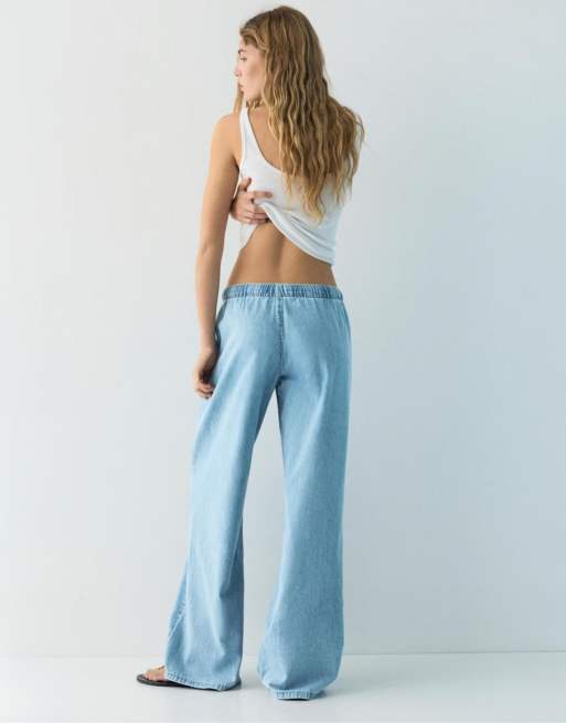 Pull&Bear Joggers in pale blue, 4 of 4