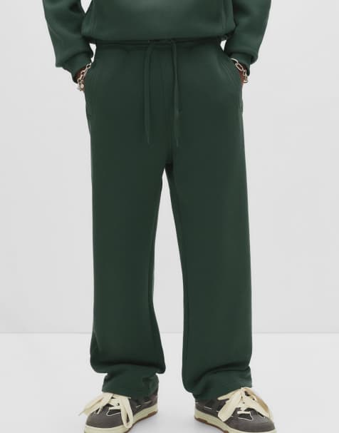Pull&Bear - Joggingbroek in flessengroen - view 1