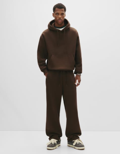 Pull&Bear – Jogginghose in Braun - view 1
