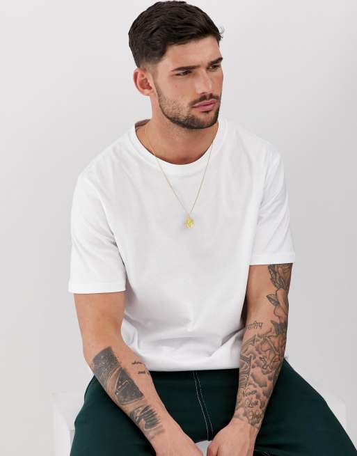 Pull&Bear - Join Life - Basic T-shirt in wit