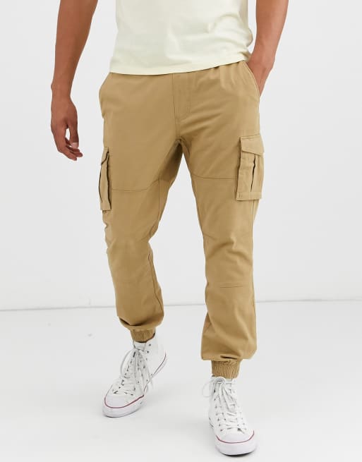 Pull&Bear - Join Life - Cargobroek in bruin