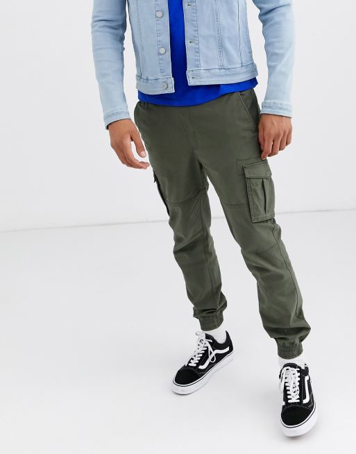 Pull&Bear – Join Life – Cargohose in Khaki