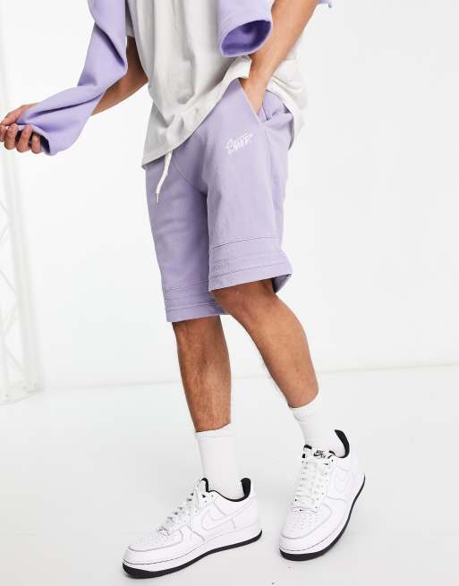 Purple on sale sweat shorts