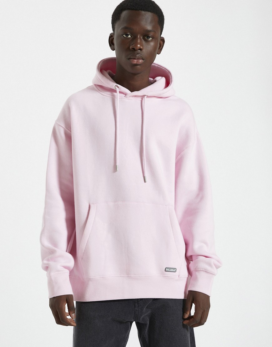Pull & Bear Join Life Hoodie In Pink