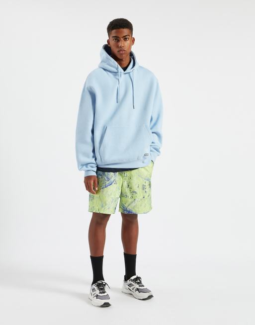 Light blue pull and bear 2024 hoodie