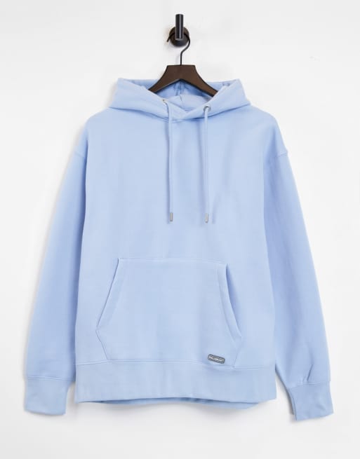 Pull and bear light blue sale hoodie