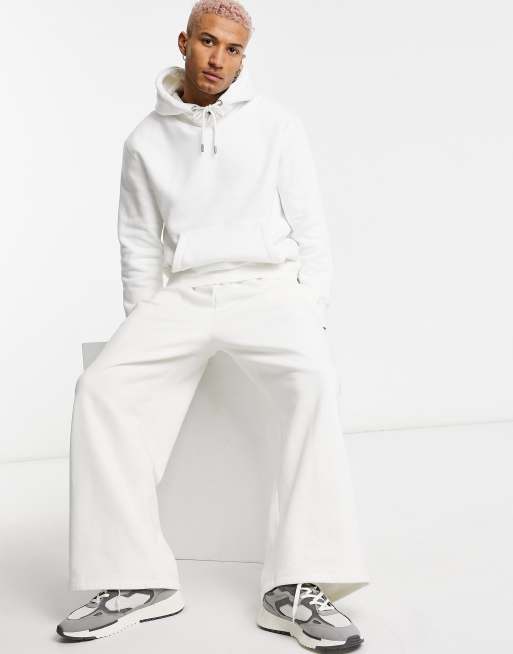 Hoodie pull and bear hot sale white