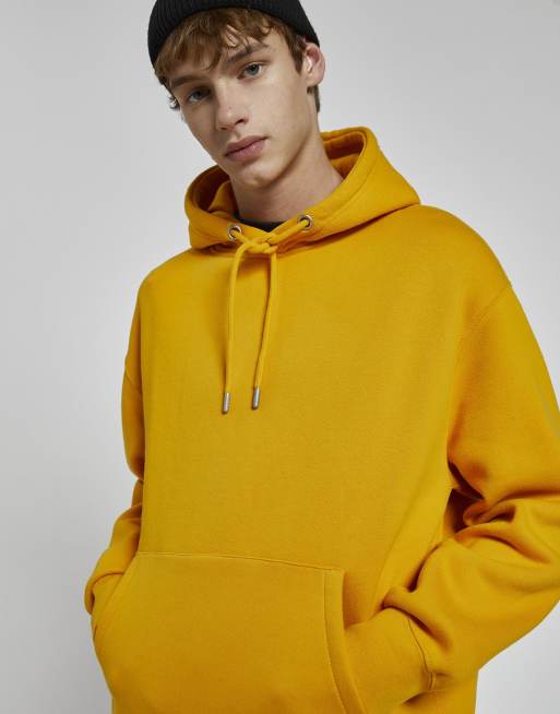 Pull&Bear Join Life hoodie in yellow