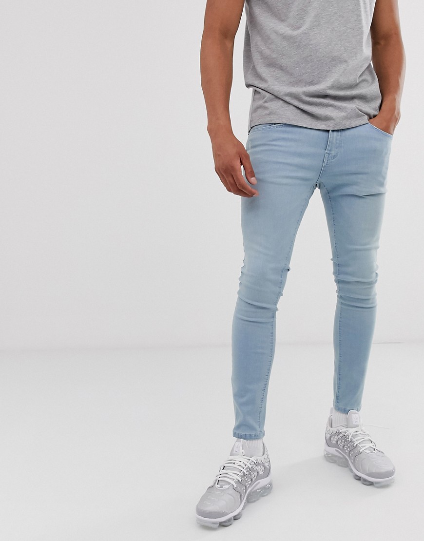 Pull&Bear Join Life - Jeans super skinny blu lavaggio chiaro