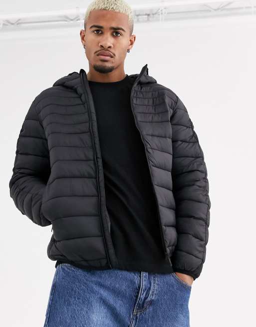 Black lightweight 2025 quilted jacket