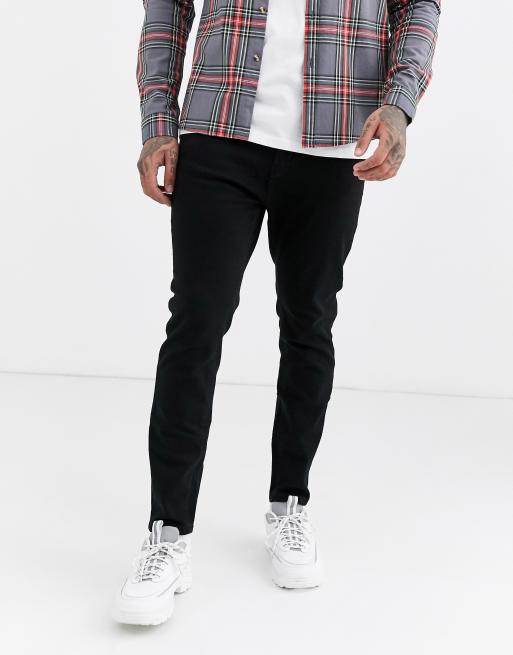 Pull&Bear Join Life Organic Cotton tapered carrot fit jeans in black ASOS