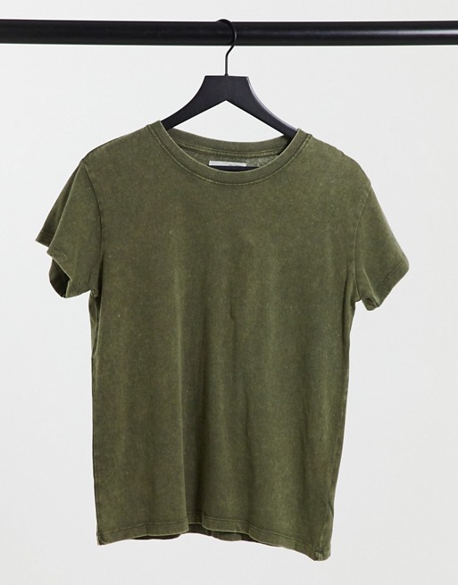 Pull&bear Join Life oversized tee in faded green