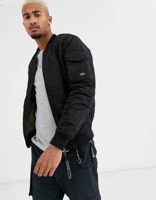 pull and bear bomber jacket mens