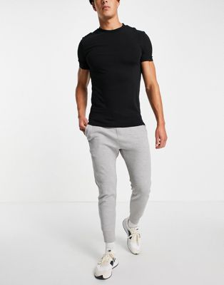 Pull&Bear Join Life pique joggers in light grey