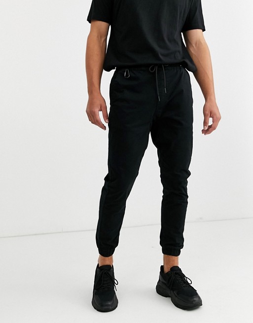 Pull&Bear Join Life relaxed trouser in black