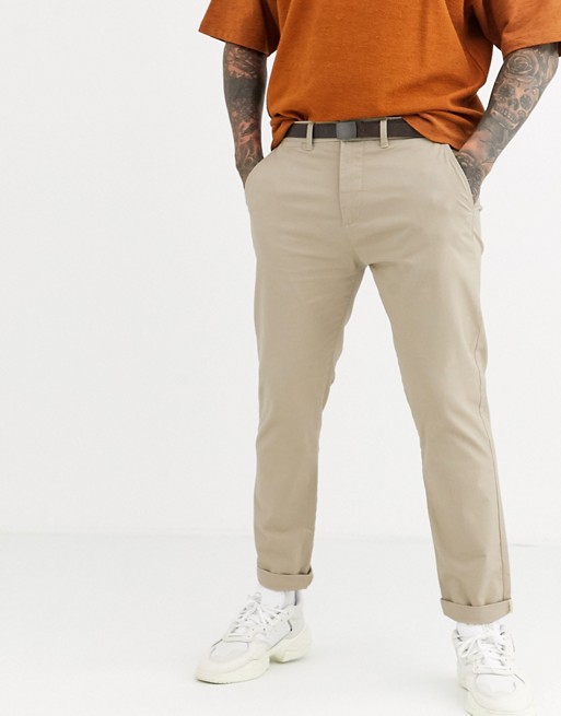 Pull&Bear Join Life smart skinny chino in beige
