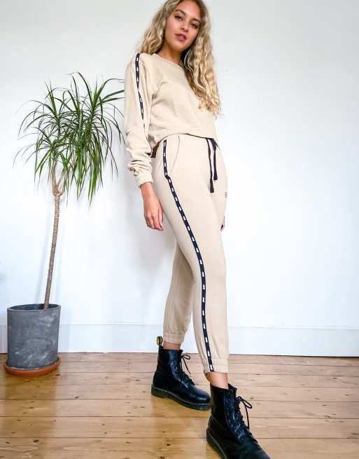 camel sweatpants set