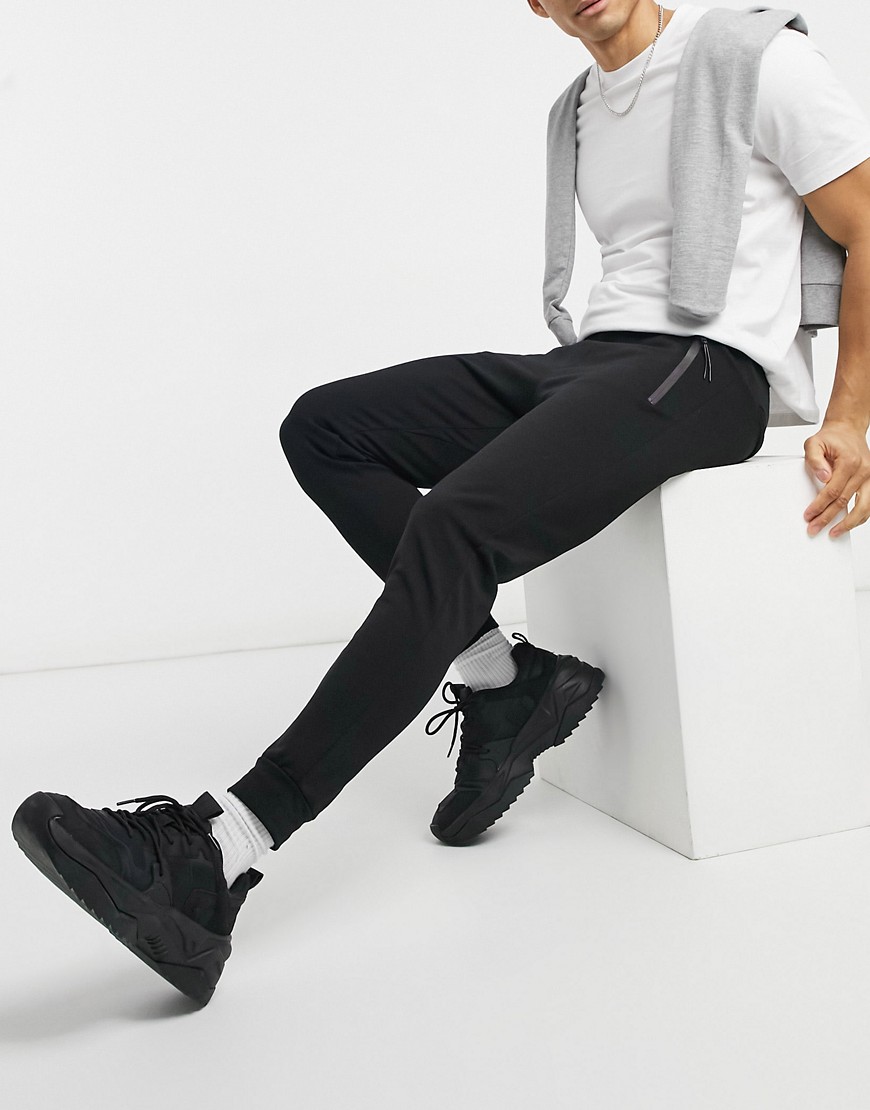 Pull & Bear Join Life sweatpants with zip pockets in black