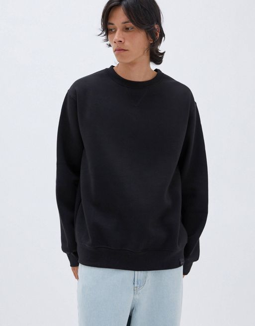 Pull&Bear Join Life sweatshirt in black | ASOS