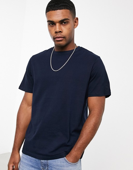 Pull&Bear Join Life t-shirt in navy