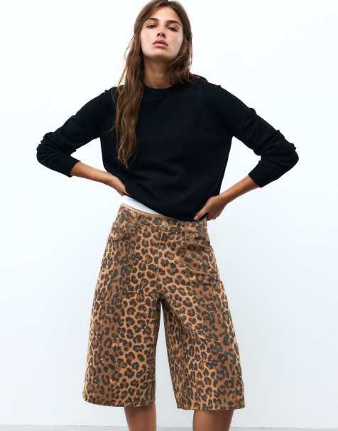 Pull&Bear jorts met luipaardprint - view 1