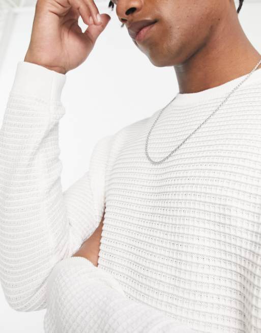 Pull and bear outlet white jumper