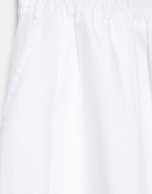 Pull&Bear - Jupe longue effet cape - Blanc, 6 de 7