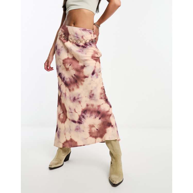 Jupe Maxi Tie-dye Bleue Torrid Taille 1 - Neuve Avec étiquette