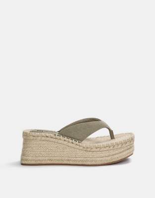 Pull&Bear jute wedge sandals 