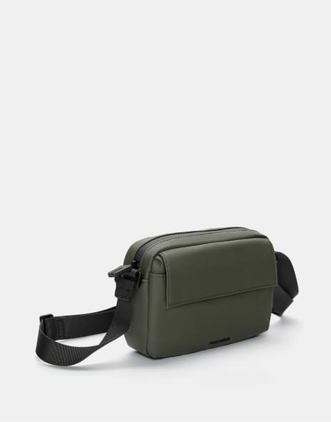 Pull&Bear – Kakifärgad axelremsväska - view 1