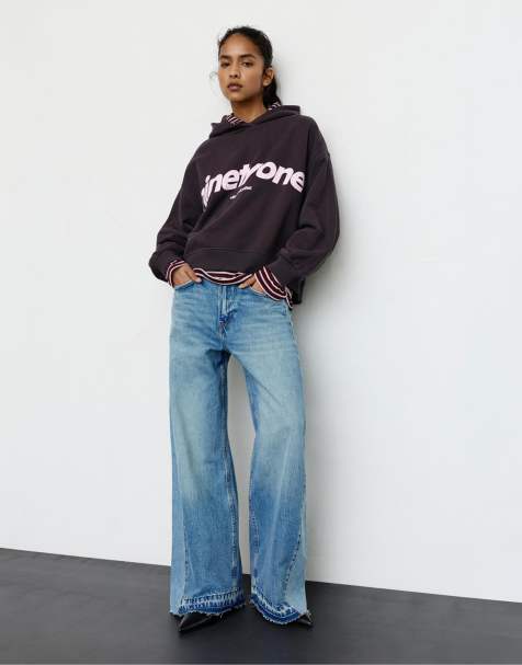 Pull&Bear – Kapuzenpullover in Braun - view 1