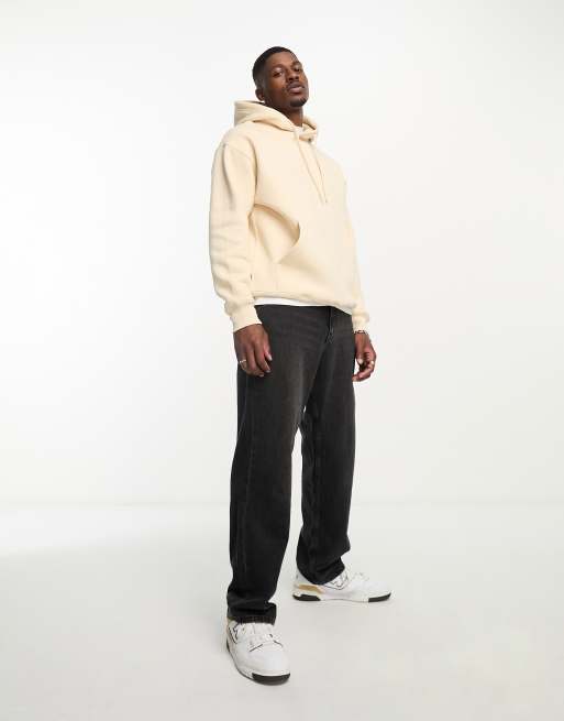 Pull&Bear – Kapuzenpullover in Ecru, 2 von 4