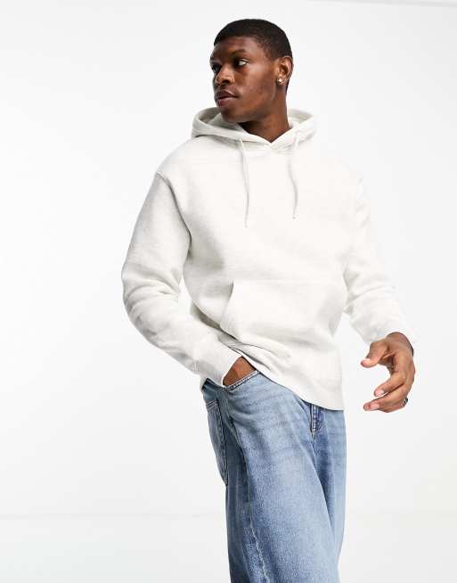 Pull&Bear – Kapuzenpullover in Hellgrau