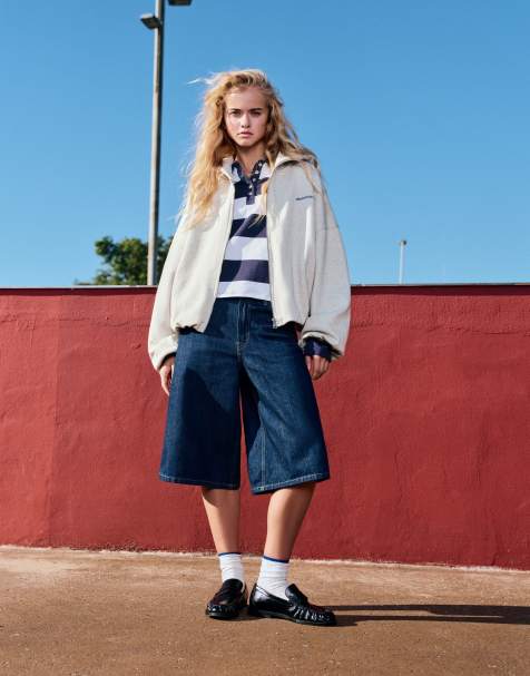Pull&Bear Kapuzenpullover mit Reißverschluss in Graumeliert - view 1