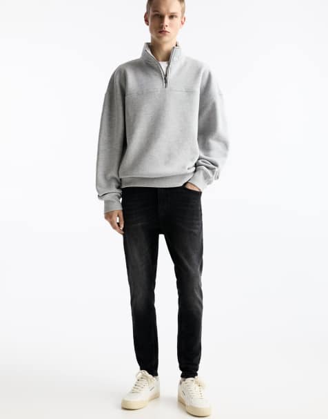 Pull&Bear – Karottenjeans in verwaschenem Schwarz - view 1
