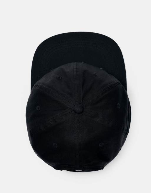 Pull&Bear kasket med lokal brodering og stwd i sort, 6 af 6